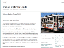 Tablet Screenshot of dallasuptownguide.com